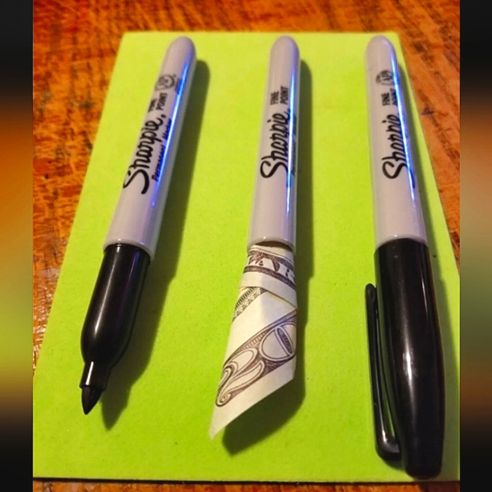 Set of 2x decoy sharpie markers hiding Stash spot secret compartment black ⚫️